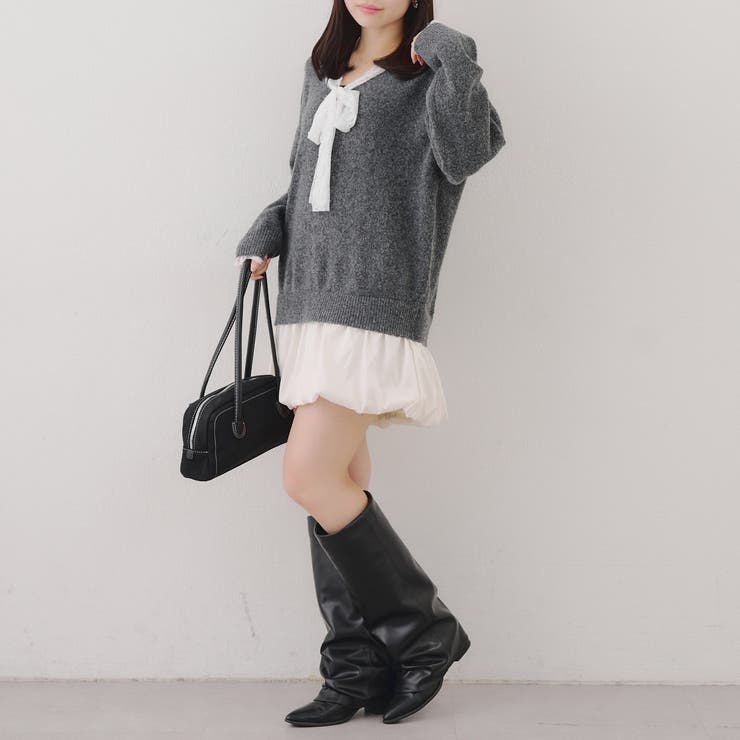 【リボンコレクション】裾バルーンミニワンピース | RMAF　NICE CLAUP / OLIVE des OLIVE | 詳細画像62 