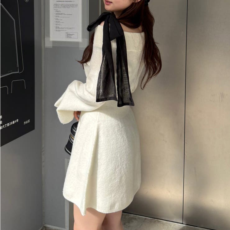 【リボンコレクション】マルチウェイニットワンピース | RMAF　NICE CLAUP / OLIVE des OLIVE | 詳細画像1 