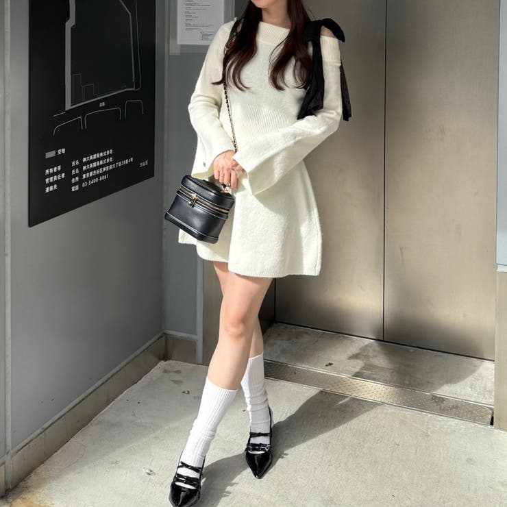 【リボンコレクション】マルチウェイニットワンピース | RMAF　NICE CLAUP / OLIVE des OLIVE | 詳細画像7 