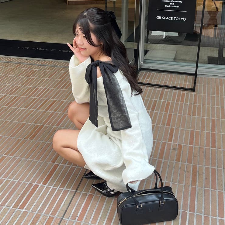 【リボンコレクション】マルチウェイニットワンピース | RMAF　NICE CLAUP / OLIVE des OLIVE | 詳細画像9 