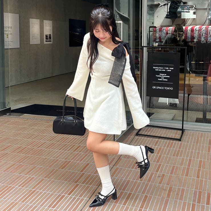 【リボンコレクション】マルチウェイニットワンピース | RMAF　NICE CLAUP / OLIVE des OLIVE | 詳細画像10 