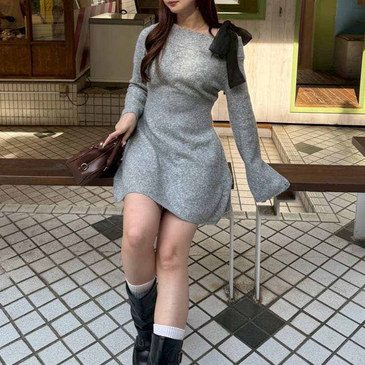 【リボンコレクション】マルチウェイニットワンピース | RMAF　NICE CLAUP / OLIVE des OLIVE | 詳細画像16 