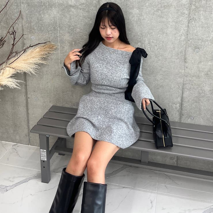 【リボンコレクション】マルチウェイニットワンピース | RMAF　NICE CLAUP / OLIVE des OLIVE | 詳細画像18 