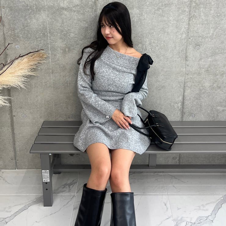 【リボンコレクション】マルチウェイニットワンピース | RMAF　NICE CLAUP / OLIVE des OLIVE | 詳細画像19 