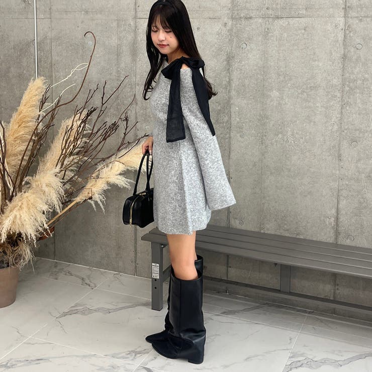 【リボンコレクション】マルチウェイニットワンピース | RMAF　NICE CLAUP / OLIVE des OLIVE | 詳細画像24 