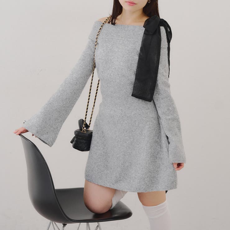 【リボンコレクション】マルチウェイニットワンピース | RMAF　NICE CLAUP / OLIVE des OLIVE | 詳細画像40 