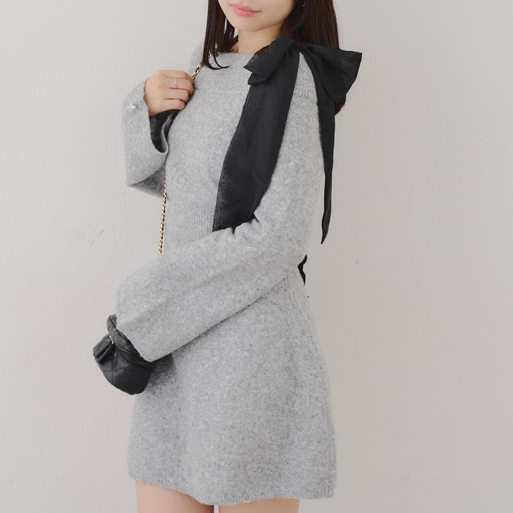 【リボンコレクション】マルチウェイニットワンピース | RMAF　NICE CLAUP / OLIVE des OLIVE | 詳細画像43 