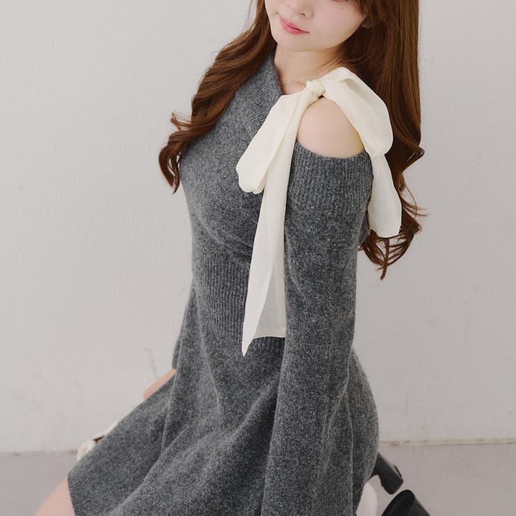 【リボンコレクション】マルチウェイニットワンピース | RMAF　NICE CLAUP / OLIVE des OLIVE | 詳細画像49 