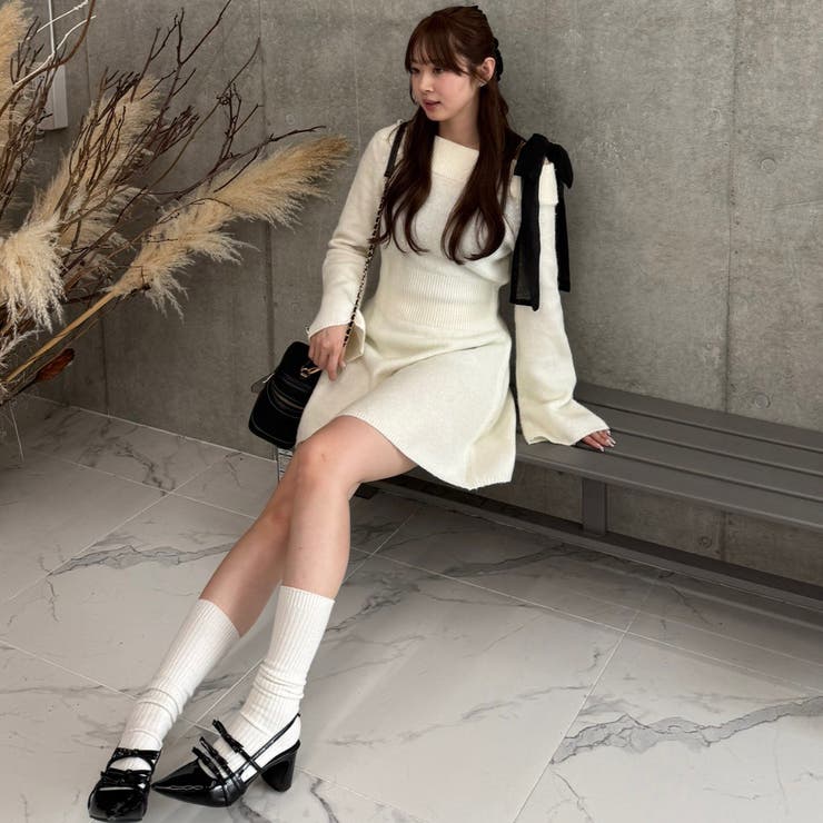 【リボンコレクション】マルチウェイニットワンピース | RMAF　NICE CLAUP / OLIVE des OLIVE | 詳細画像5 