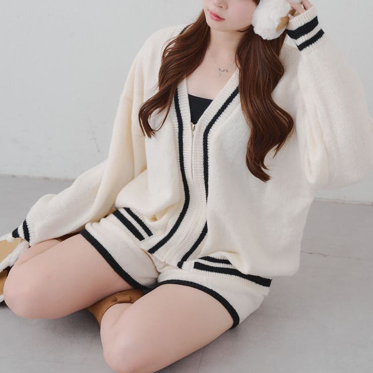 【セットアップ】ジップカーディガン&ショーパンセット | RMAF　NICE CLAUP / OLIVE des OLIVE | 詳細画像8 