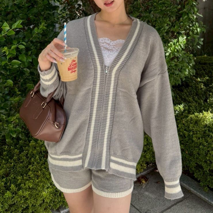 【セットアップ】ジップカーディガン&ショーパンセット | RMAF　NICE CLAUP / OLIVE des OLIVE | 詳細画像5 