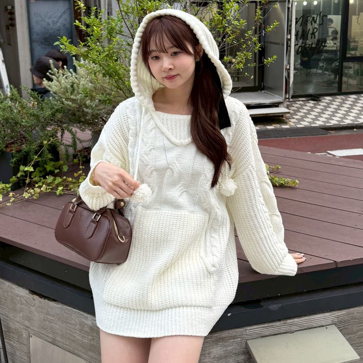 モールケーブルパーカーミニワンピース | RMAF　NICE CLAUP / OLIVE des OLIVE | 詳細画像1 