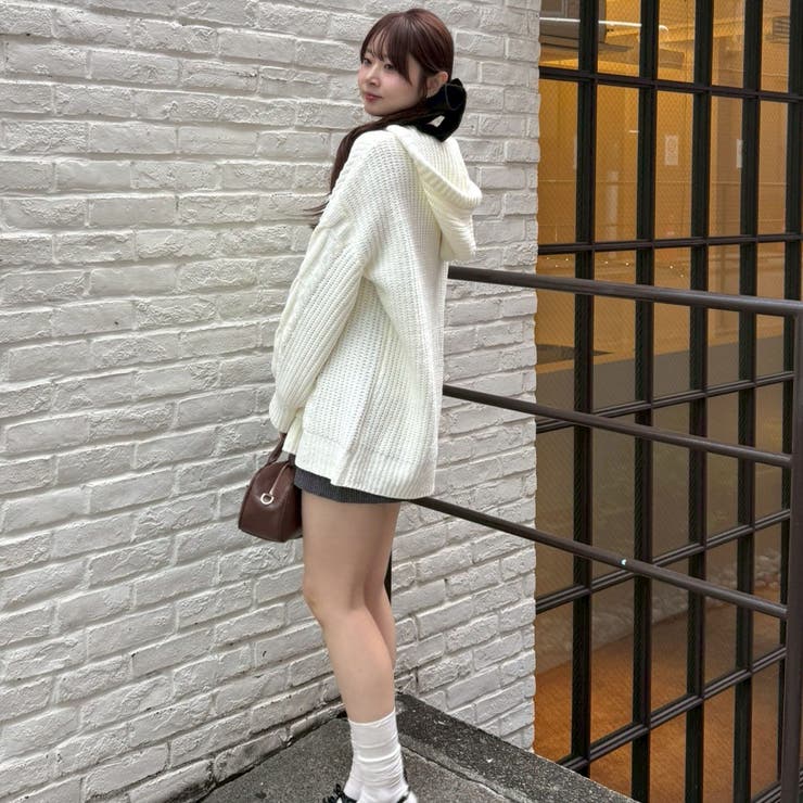 モールケーブルパーカーミニワンピース | RMAF　NICE CLAUP / OLIVE des OLIVE | 詳細画像7 