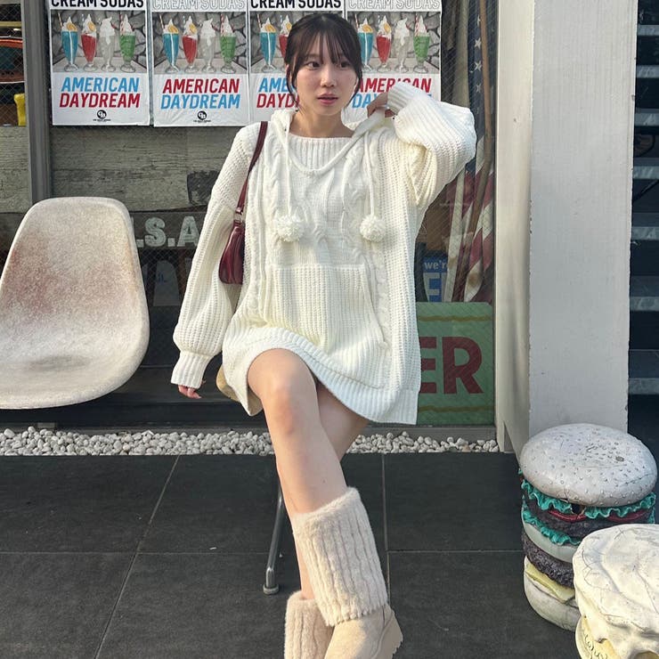 モールケーブルパーカーミニワンピース | RMAF　NICE CLAUP / OLIVE des OLIVE | 詳細画像8 