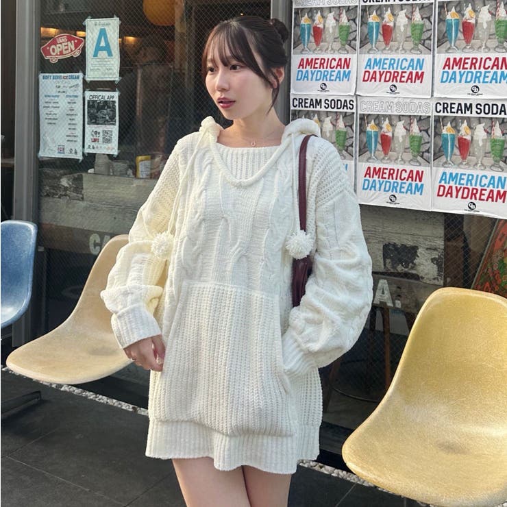 モールケーブルパーカーミニワンピース | RMAF　NICE CLAUP / OLIVE des OLIVE | 詳細画像9 