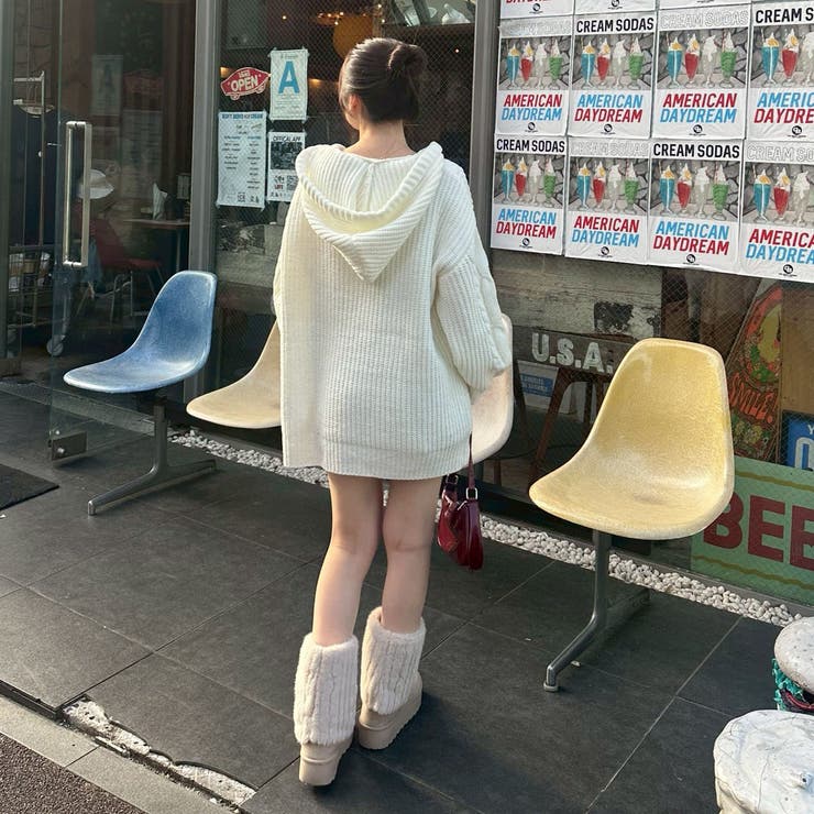 モールケーブルパーカーミニワンピース | RMAF　NICE CLAUP / OLIVE des OLIVE | 詳細画像13 