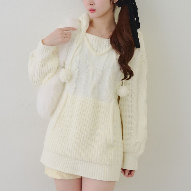 モールケーブルパーカーミニワンピース | RMAF　NICE CLAUP / OLIVE des OLIVE | 詳細画像16 