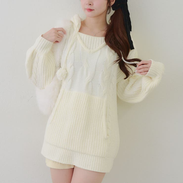 モールケーブルパーカーミニワンピース | RMAF　NICE CLAUP / OLIVE des OLIVE | 詳細画像17 