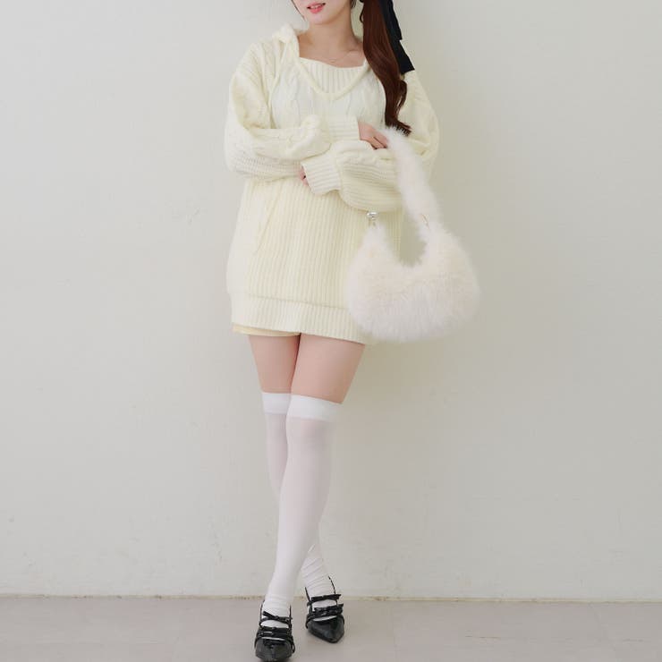 モールケーブルパーカーミニワンピース | RMAF　NICE CLAUP / OLIVE des OLIVE | 詳細画像21 