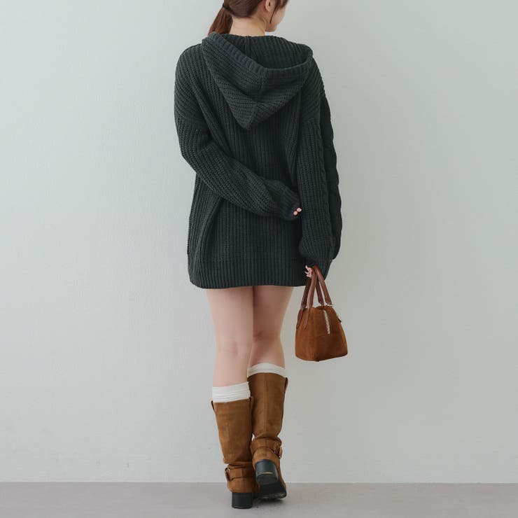 モールケーブルパーカーミニワンピース | RMAF　NICE CLAUP / OLIVE des OLIVE | 詳細画像33 