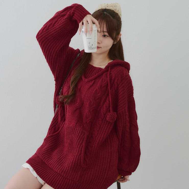 モールケーブルパーカーミニワンピース | RMAF　NICE CLAUP / OLIVE des OLIVE | 詳細画像34 