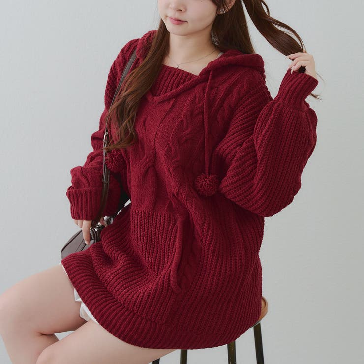 モールケーブルパーカーミニワンピース | RMAF　NICE CLAUP / OLIVE des OLIVE | 詳細画像35 