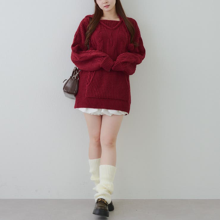 モールケーブルパーカーミニワンピース | RMAF　NICE CLAUP / OLIVE des OLIVE | 詳細画像40 