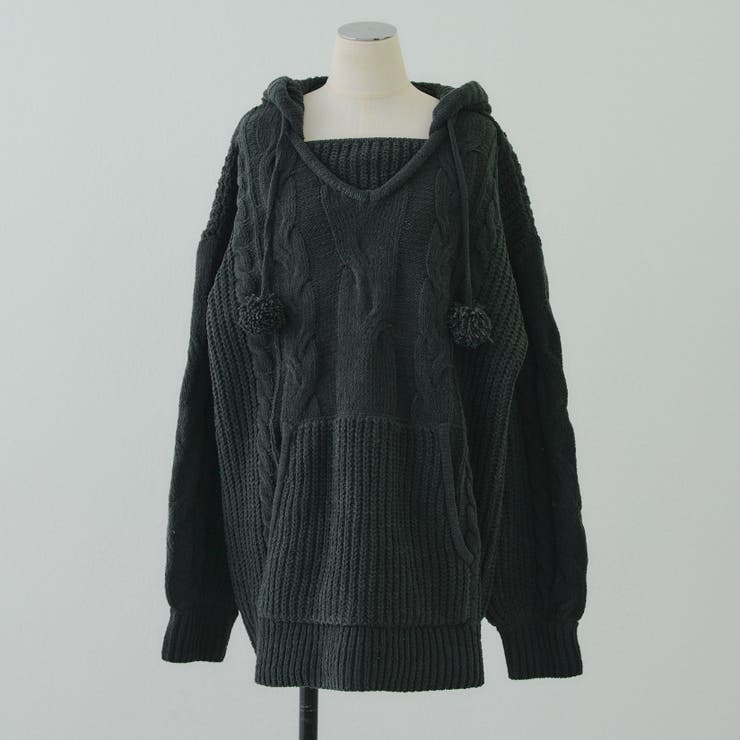 モールケーブルパーカーミニワンピース | RMAF　NICE CLAUP / OLIVE des OLIVE | 詳細画像46 