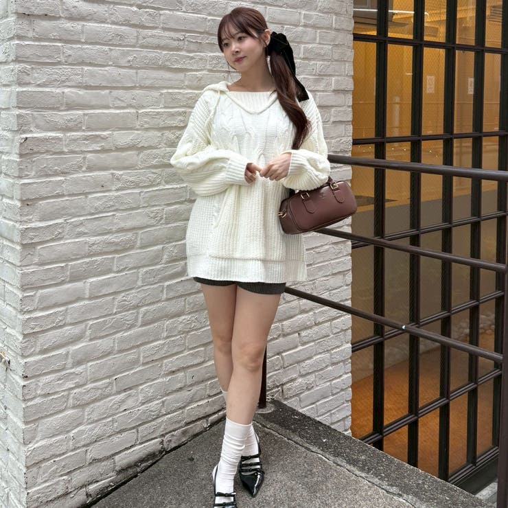 モールケーブルパーカーミニワンピース | RMAF　NICE CLAUP / OLIVE des OLIVE | 詳細画像6 