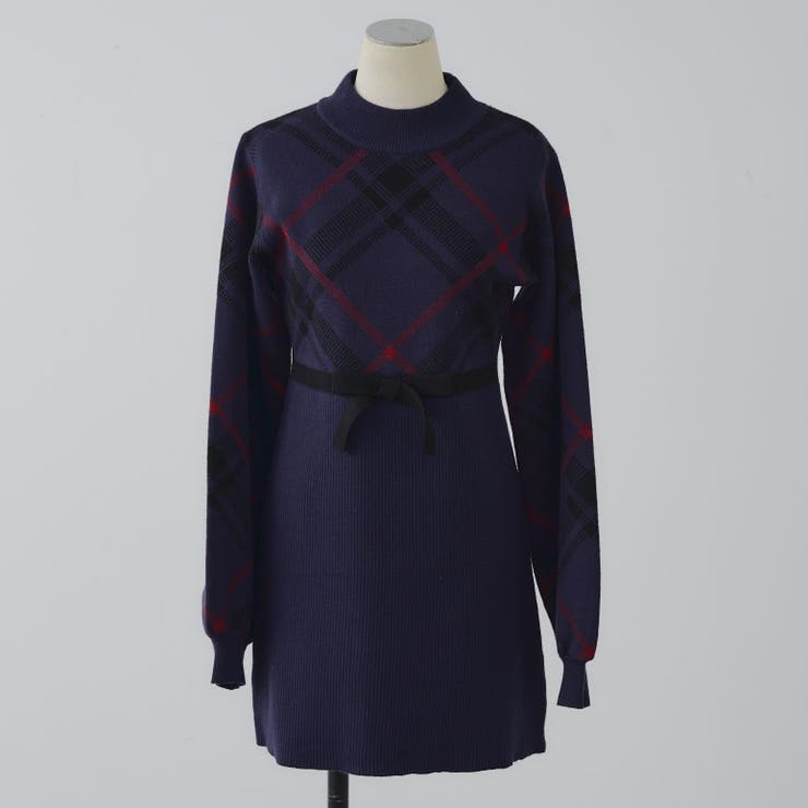 チェック切替ニットミニワンピース | NICE CLAUP / OLIVE des OLIVE　OUTLET | 詳細画像36 