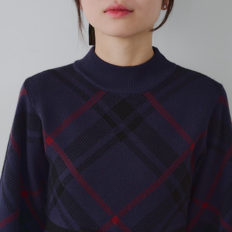 チェック切替ニットミニワンピース | NICE CLAUP / OLIVE des OLIVE　OUTLET | 詳細画像40 