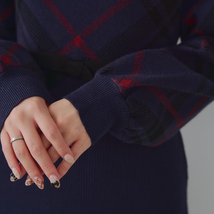 チェック切替ニットミニワンピース | NICE CLAUP / OLIVE des OLIVE　OUTLET | 詳細画像41 