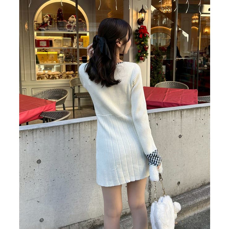 ケーブルニットミニワンピース | RMAF　NICE CLAUP / OLIVE des OLIVE | 詳細画像7 