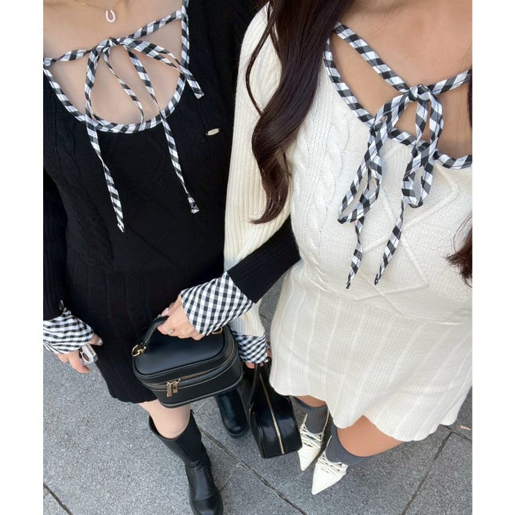 ケーブルニットミニワンピース | RMAF　NICE CLAUP / OLIVE des OLIVE | 詳細画像13 