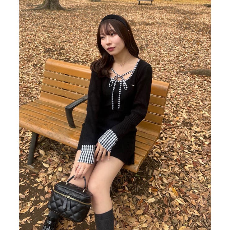 ケーブルニットミニワンピース | RMAF　NICE CLAUP / OLIVE des OLIVE | 詳細画像14 