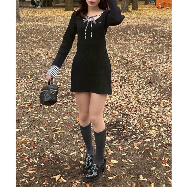 ケーブルニットミニワンピース | RMAF　NICE CLAUP / OLIVE des OLIVE | 詳細画像16 