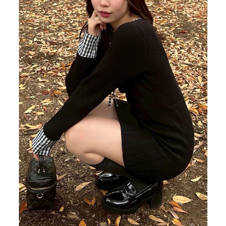 ケーブルニットミニワンピース | RMAF　NICE CLAUP / OLIVE des OLIVE | 詳細画像17 