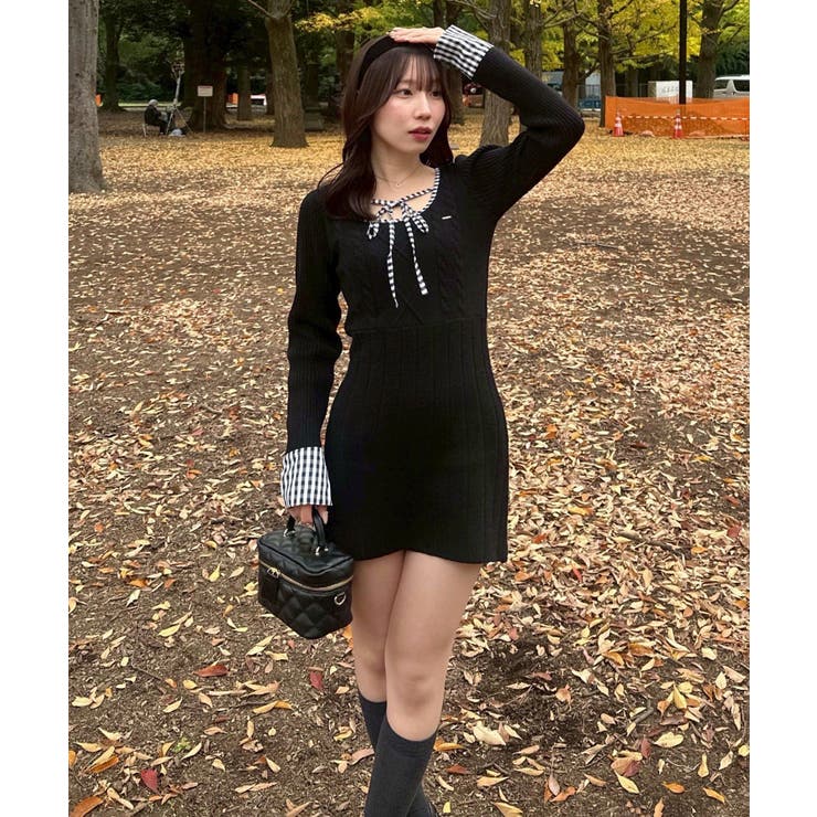 ケーブルニットミニワンピース | RMAF　NICE CLAUP / OLIVE des OLIVE | 詳細画像18 