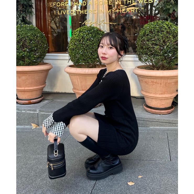 ケーブルニットミニワンピース | RMAF　NICE CLAUP / OLIVE des OLIVE | 詳細画像22 