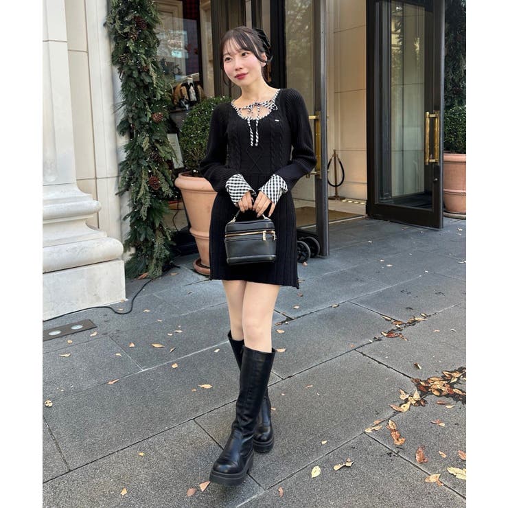 ケーブルニットミニワンピース | RMAF　NICE CLAUP / OLIVE des OLIVE | 詳細画像26 