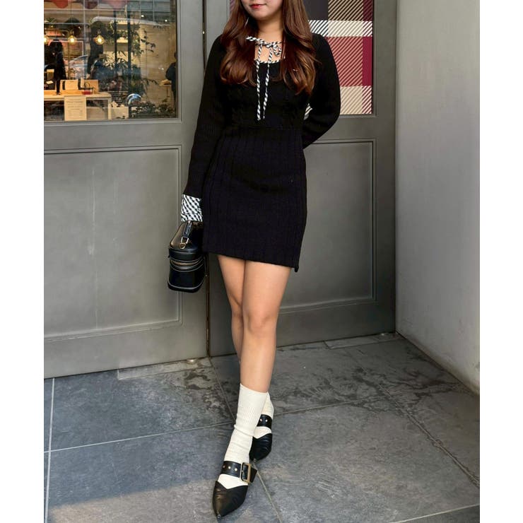 ケーブルニットミニワンピース | RMAF　NICE CLAUP / OLIVE des OLIVE | 詳細画像29 