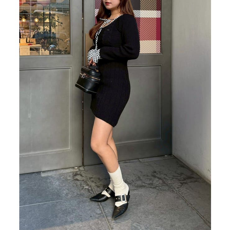 ケーブルニットミニワンピース | RMAF　NICE CLAUP / OLIVE des OLIVE | 詳細画像31 