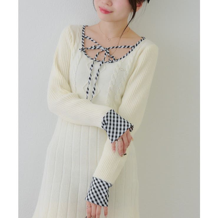 ケーブルニットミニワンピース | RMAF　NICE CLAUP / OLIVE des OLIVE | 詳細画像35 