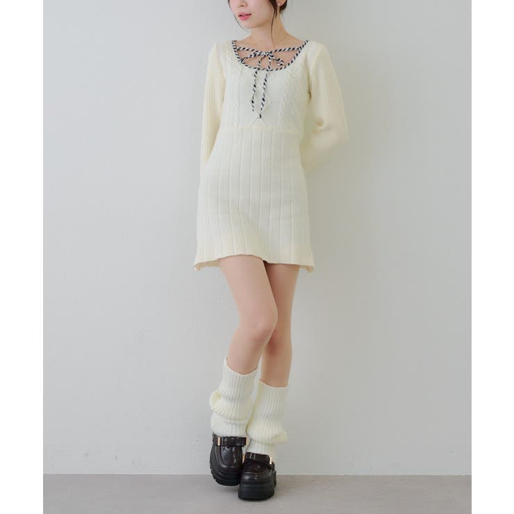 ケーブルニットミニワンピース | RMAF　NICE CLAUP / OLIVE des OLIVE | 詳細画像39 