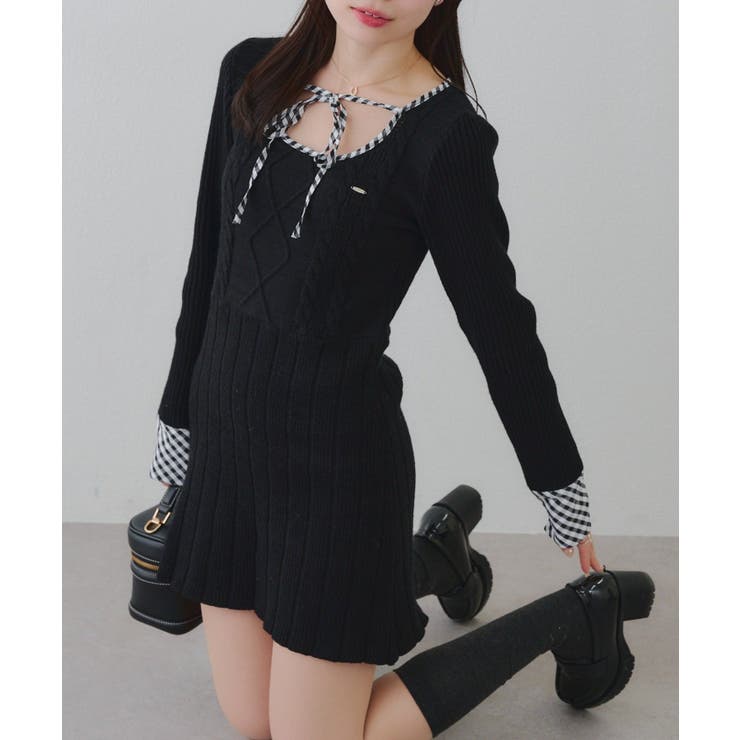 ケーブルニットミニワンピース | RMAF　NICE CLAUP / OLIVE des OLIVE | 詳細画像41 