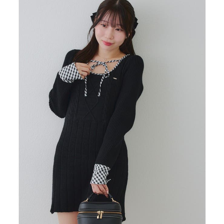 ケーブルニットミニワンピース | RMAF　NICE CLAUP / OLIVE des OLIVE | 詳細画像42 