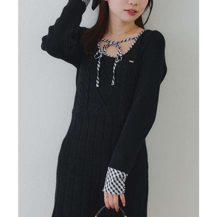 ケーブルニットミニワンピース | RMAF　NICE CLAUP / OLIVE des OLIVE | 詳細画像43 