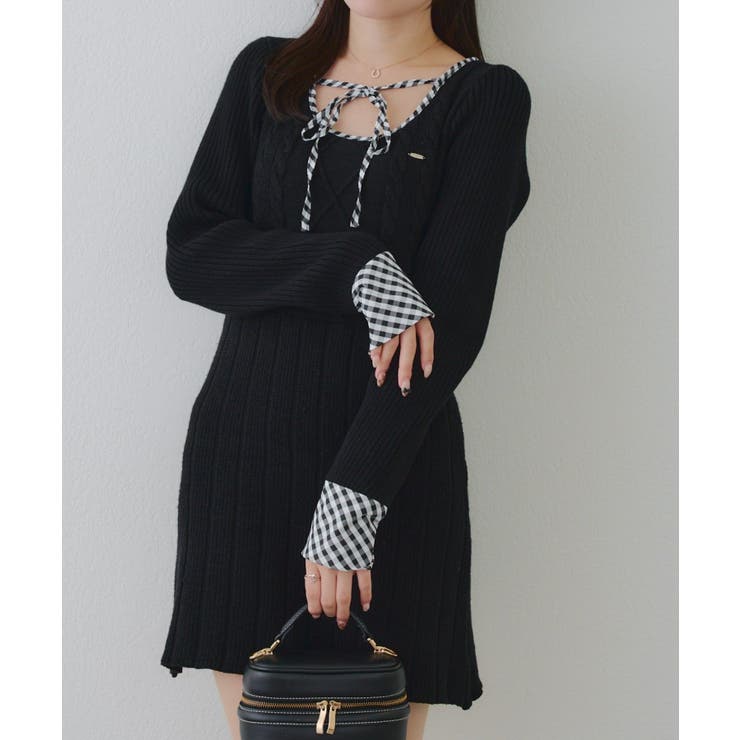 ケーブルニットミニワンピース | RMAF　NICE CLAUP / OLIVE des OLIVE | 詳細画像46 