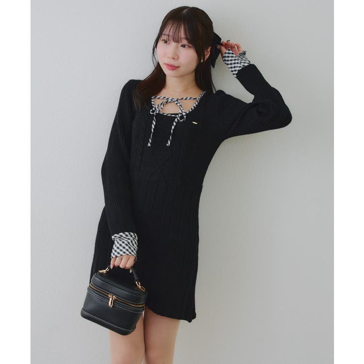 ケーブルニットミニワンピース | RMAF　NICE CLAUP / OLIVE des OLIVE | 詳細画像47 