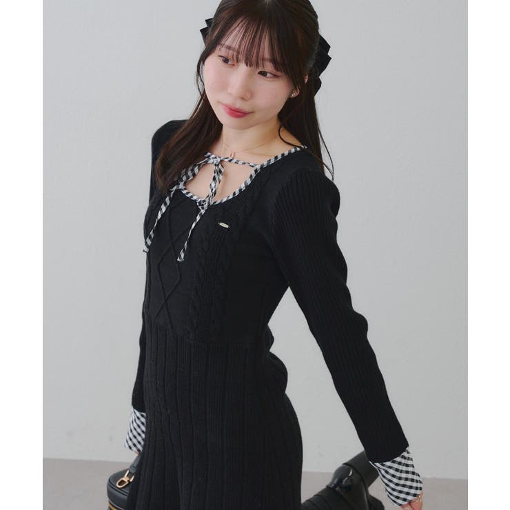 ケーブルニットミニワンピース | RMAF　NICE CLAUP / OLIVE des OLIVE | 詳細画像48 